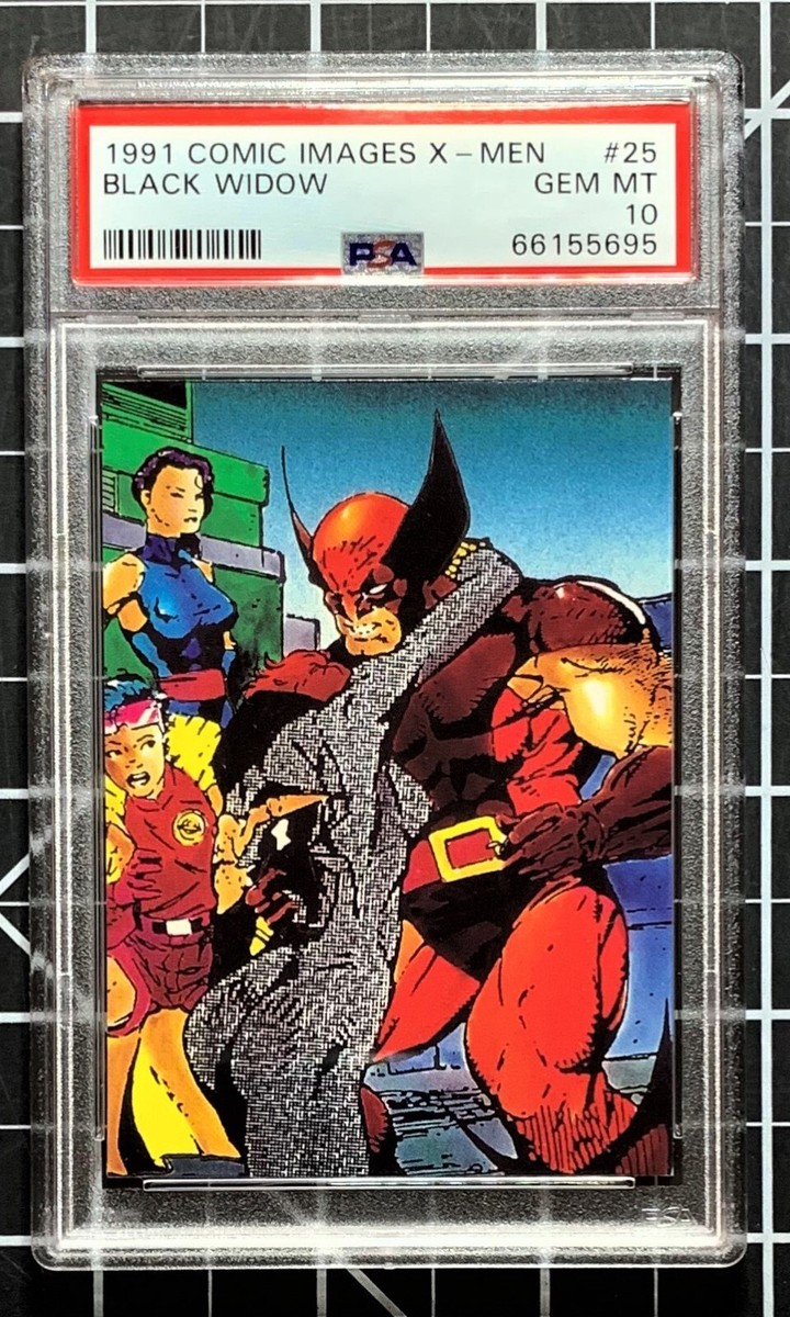 1991 Marvel Comic Images X-Men - #25 Wolverine Black Widow PSA 10