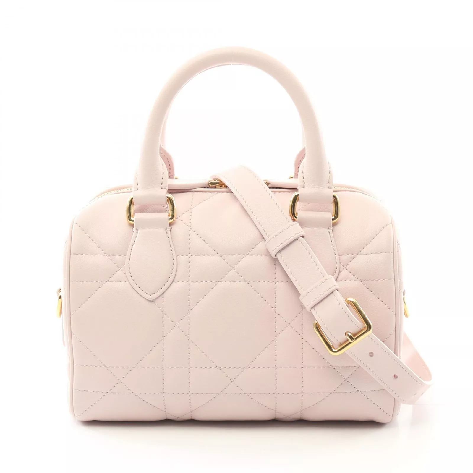Christian Dior Groove 20 petit sac bandoulière macro cannage main cuir rose