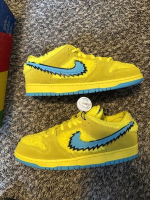 Nike Dunk Low SB x Grateful Dead Yellow Bear CJ5378-700 size 9.5