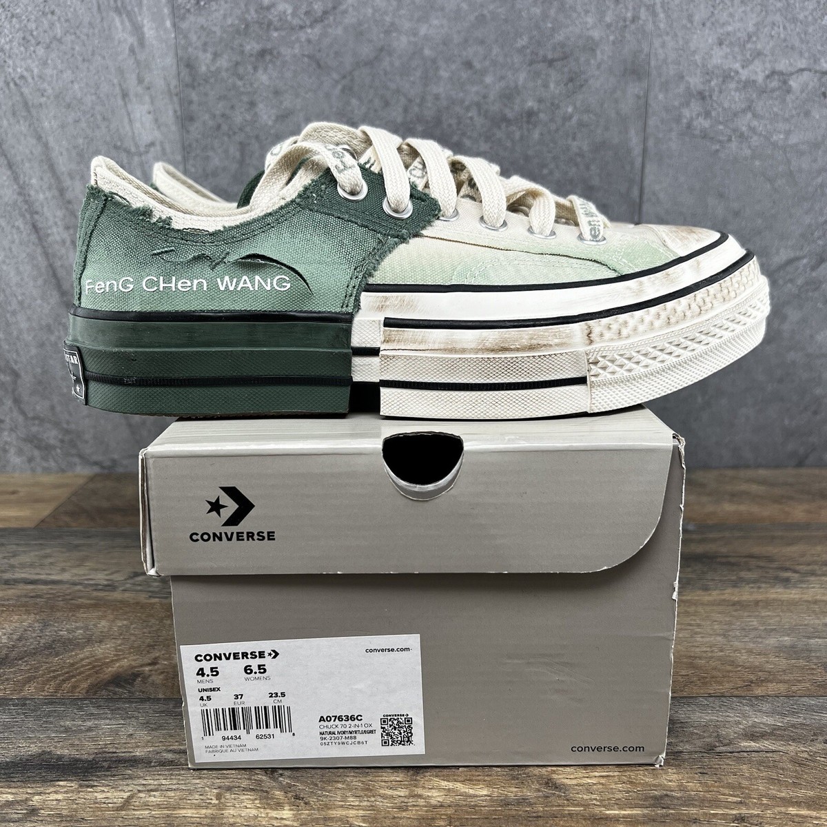 Size 6.5 - Feng Chen Wang x Converse Chuck 70 2-in-1 Low Myrtle