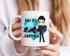Personalised Mercedes F1 Mug, F1 Gift, F1 present, Lewis Hamilton, Russell