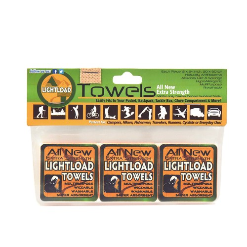 Lightload Handtücher X Strong schnelltrocknend superabsorbierend 3er Pack 12x24 Zoll 0,5oz - Bild 8 von 8