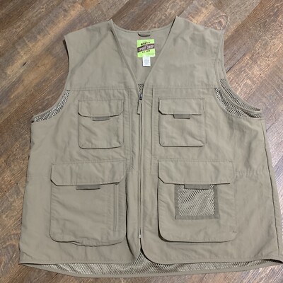 Gilet utilitaire Eddie Bauer chasse pêche cargo années 90