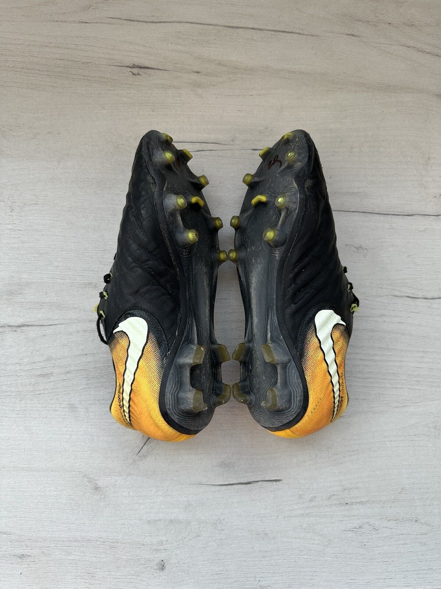 Nike Tiempo Legend 7 FG Black Laser Orange Leather Football Cleats