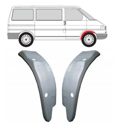 Für Volkswagen Transporter T4 90-03 Innen Vorne Kotflügel Reparaturblech/ Paar - Bild 1 von 4