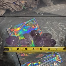 Lot Of 7 Ramdom Amazing Amethyst polished Oval Stones