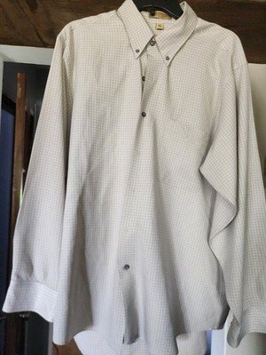 Mens Arrow Long Sleeve Button Down Shirt Tan Size Xl Long