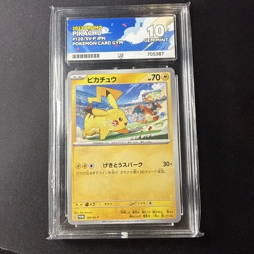 Pikachu 120/SV-P 2023 Promo Japanese Promo Ace Grading 10 Graded Card