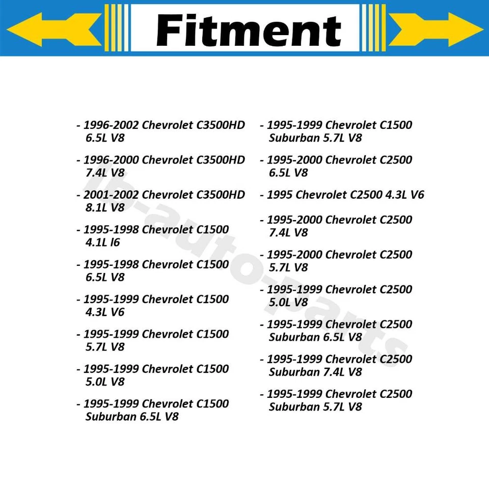 Kit de resistencia de motor soplador HVAC para Chevrolet C1500 1995 1996 1997 1998 1999 Foto 2 de 4