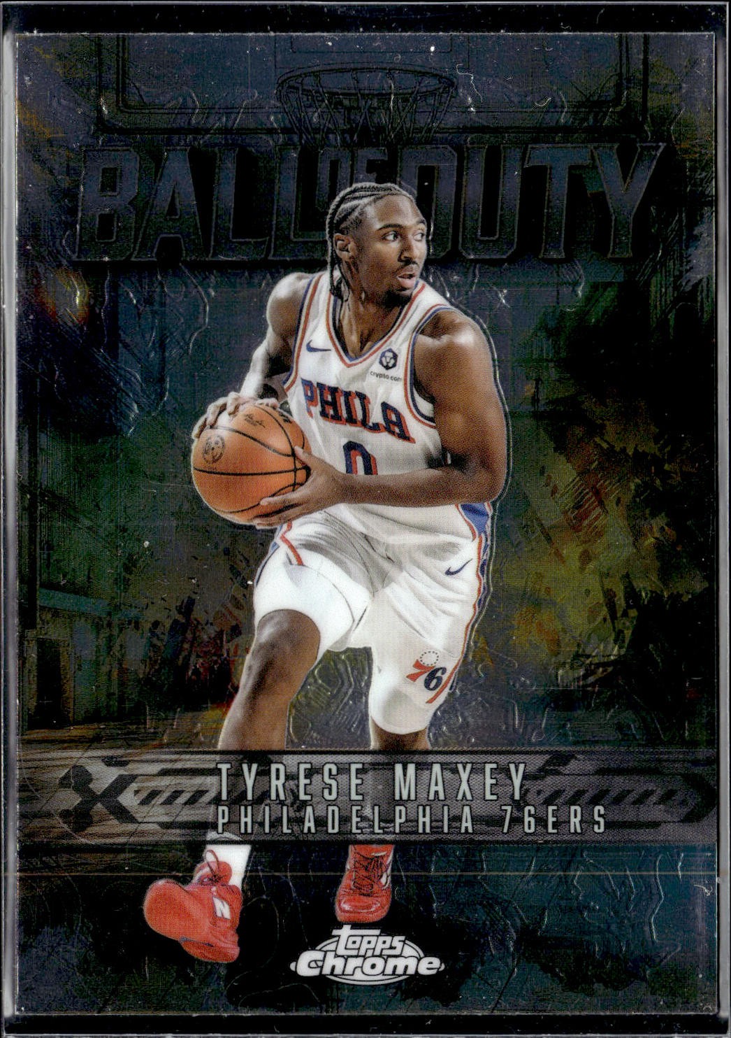 2025-26 Topps Chrome Ball of Duty Tyrese Maxey #BD-10