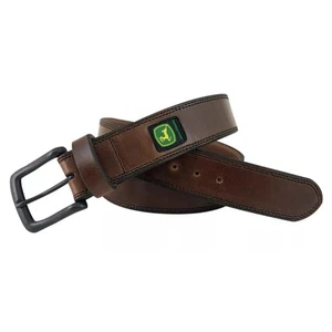 John Deere 38mm Ceinture en cuir de grain haut brun 4577510 pour homme