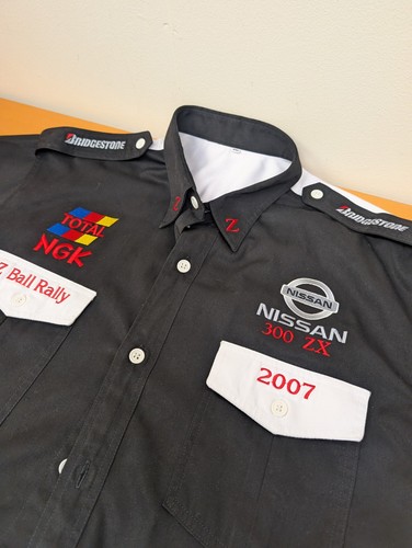 Vintage Nissan Racing Shirt Total NGK Z Ball Rally 2007 Collared Size XXL - Bild 14 von 16