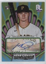 2024 Topps Big League Opening Act Auto Henry Davis #OAA-HD Auto 1j30