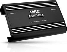 Pyle 2 Channel Car Stereo Amplifier - 4000W Bridgeable High Power MOSFET