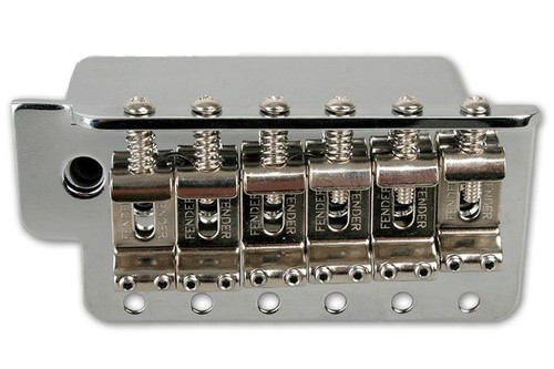 Fender® Highway One Chrome Bridge Assembly-Steel Block-2 1/16"-2 7/32"~Brand New - Picture 5 of 7