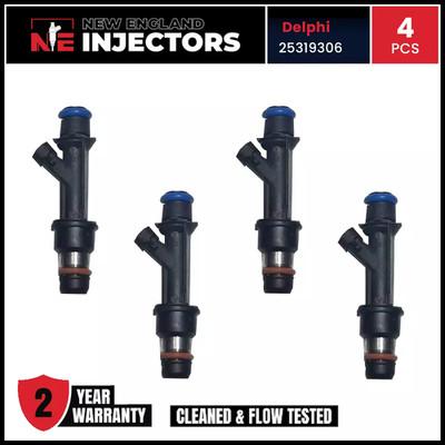 OEM Delphi 25319306 Fuel Injectors Set of 4 for 00-02 Pontiac Sunfire Rebuilt