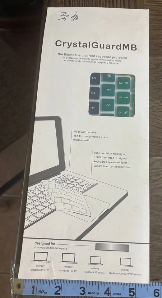 CrystalGuardMB Keyboard Protector – For MacBook Pro/Air Retina - Image 2 of 2