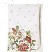 Ihr Poinsettia Bouquet Geschirrtuch Abtrockentuch KüChenhandtuch 50X70 Cm Cream