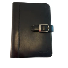 Vintage At-A-GLANCE Planner Cover Leather Black 70NF45-00, 2006 Edition Medium
