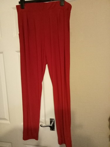 Ladies Red L Trouser Used With Pockets By Styled By.