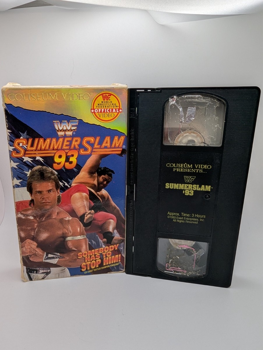 WWF　Summerslam 91　VHS WWF SummerSlam 1995 Vintage VHS Rare New Sealed Coliseum