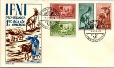 GOLDPATH: Ifni cover 1959 first day CV908_P22