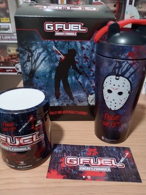 G Fuel Friday the 13th Hack N Slash Collector's Box Jason Tall Metal Shaker Cup