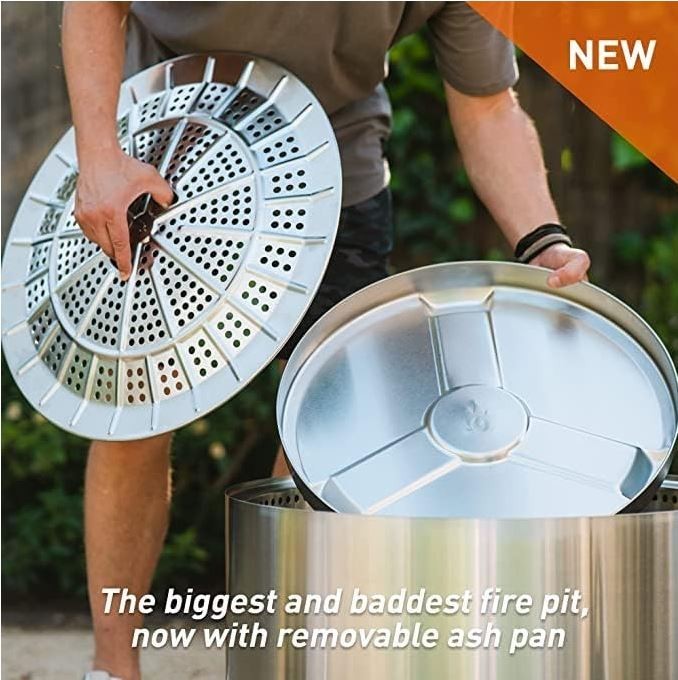 Solo Stove Yukon 27' Smokeless Fire Pit, Portable Wood Burning