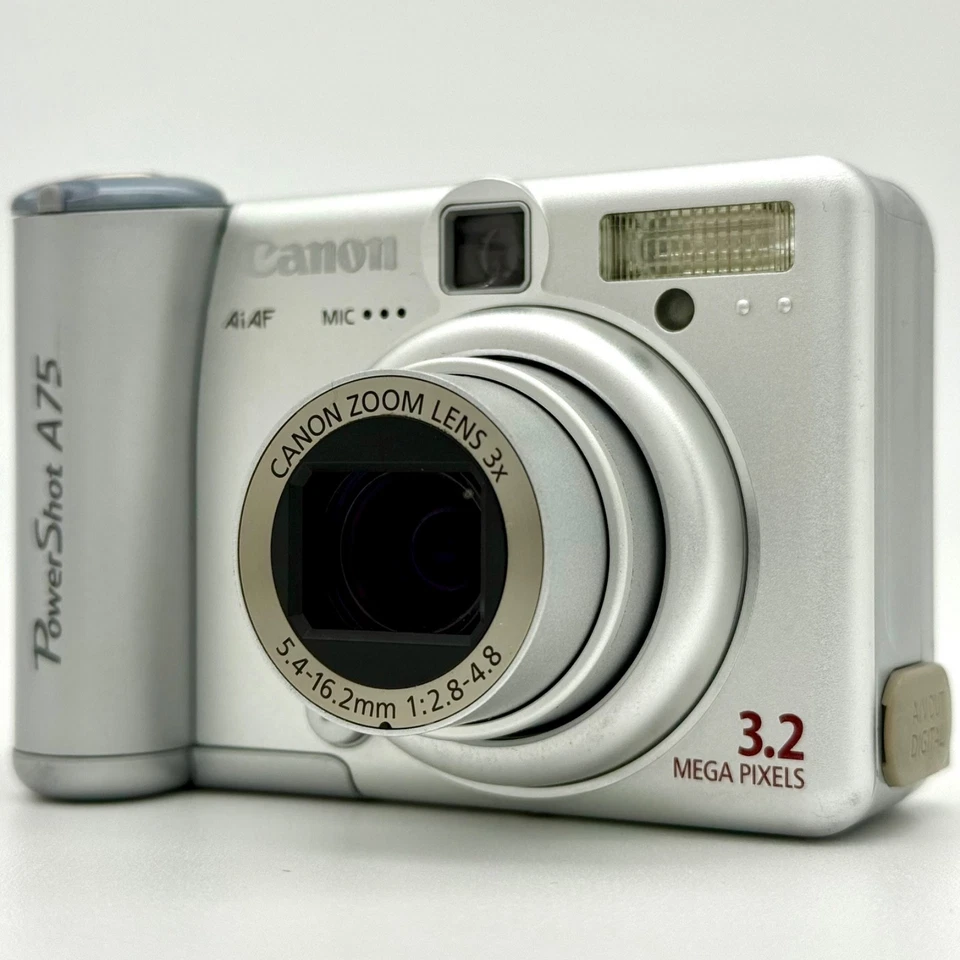 Canon PowerShot A75 3.2MP Digital Camera Silver (PC1202) **FOR PARTS OR REPAIR** - Image 2 of 4