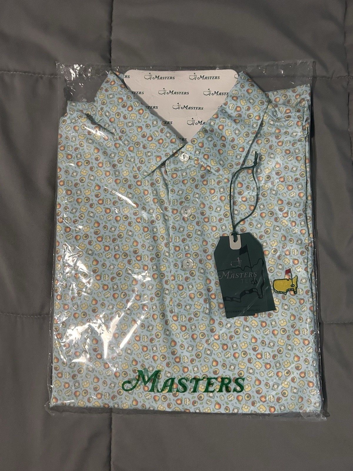 Masters Tech Golf Polo ‘Peach Ice Cream’ Men’s Size Medium Augusta National