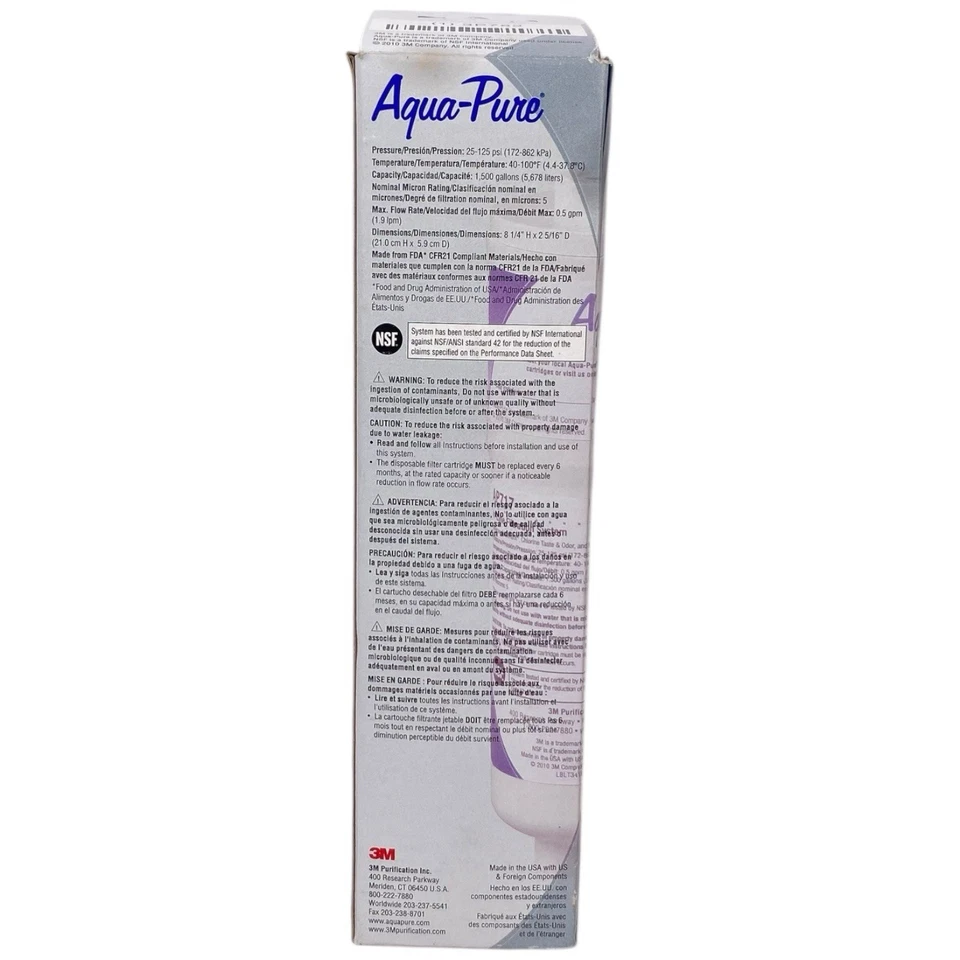Filtro para hacer hielo Aqua-Pure AP717 - sin usar, en caja Foto 4 de 4
