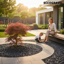 Black Basalt 14mm Decorative Garden Stones 25kg