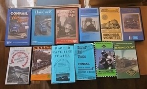 Horseshoe Curve and Reading railroad 12 VHS Tapes
