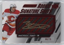 2023 Engrained Rookie Signature Shots Red Stick 68/75 Jakob Pelletier Auto qe7