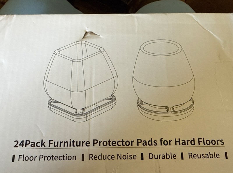 24pk Furniture Protector Pads