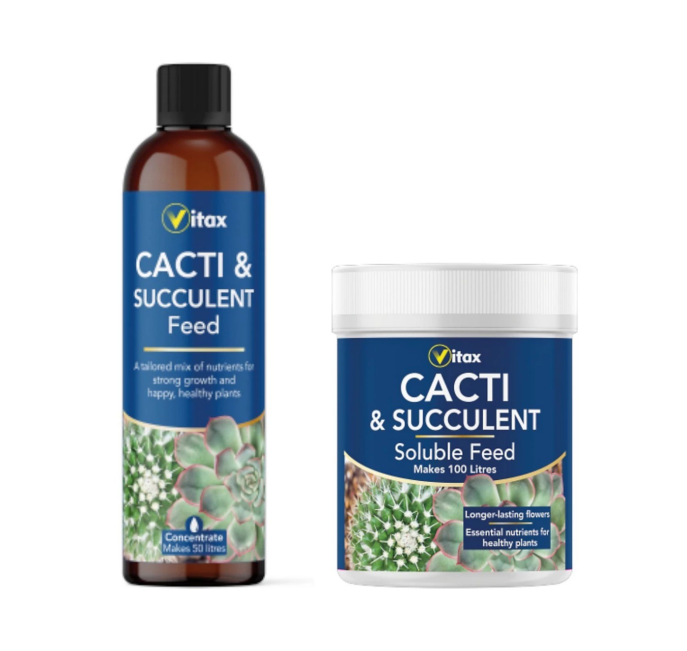 Vitax Cacti & Succulent Feed Liquid 250ml Soluble 200g Set Plant Fertiliser Food