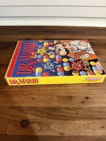 Dr. Mario (Nintendo NES, 1990) CIB, Complete in Box! Tested and Working!