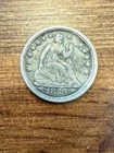 1853-O Seated Liberty Half Dime 5C Arrows—VF Details— Obv. Scratches