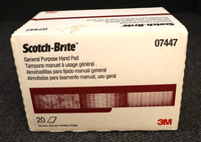 6 X 9 3m 07447 Scotch-brite Maroon General Purpose Hand Pads --pack Of 20 Pads 6 X 9 3m 07447 Scotch-brite Maroon General Purpose Hand Pads --pack Of 20 Pads