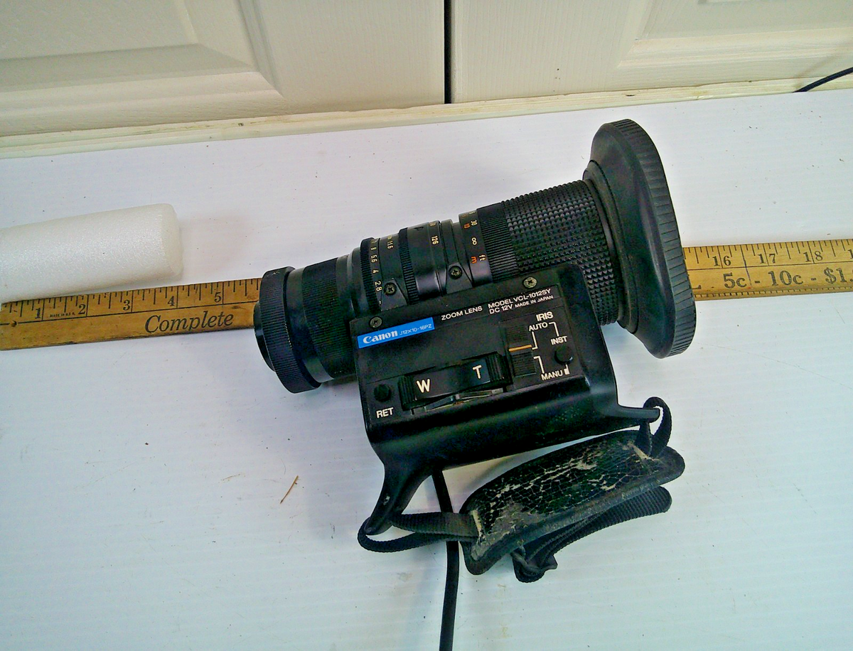 Canon TV Zoom Lens J12X10 10.5-126Mm 1:1.6 Canon untested | eBay