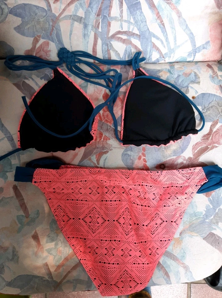 Bikini frech, schick sexy v. PROTEST Gr. 80 A + B -  L 40 HUMMER + BLAU no Weiß  - Bild 2 von 4