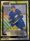 2023-24 O-Pee-Chee Platinum Marquee Rookie NEON YELLOW Matt Savoie Sabres! #297