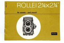Excellent Rollei 2 1/4 x 2 1/4" its assets and yours Manual P4421