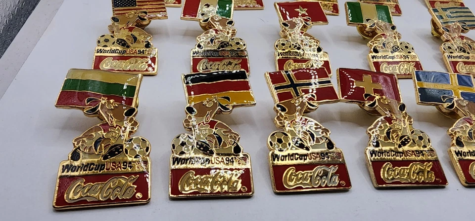 Coca Cola World Cup USA '94 Souvenir Lapel Pin Various Countries Your Choice - Image 4 of 4