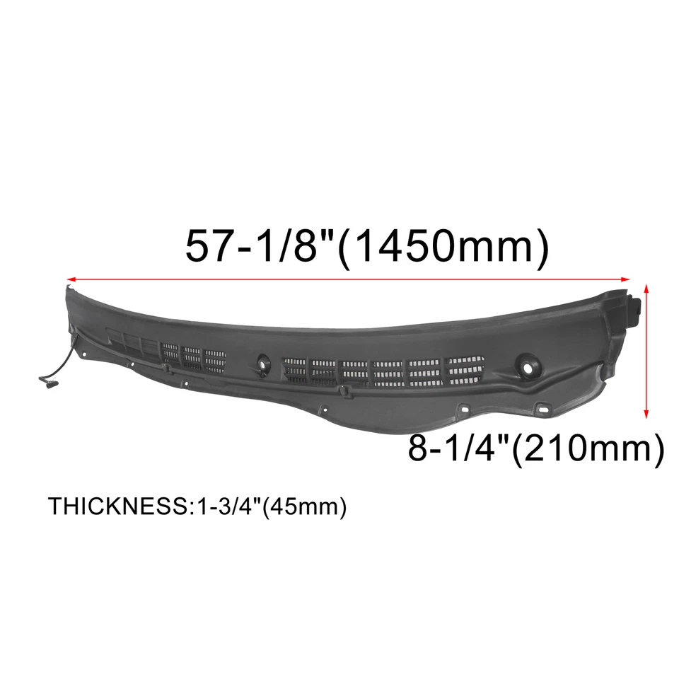 For 2004-2012 Chevy Colorado GMC Canyon Windshield Cowl Grille Vent Panel - Image 3 of 4