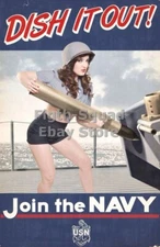 WW2 Picture Photo US Navy USN Gunner Pinup 6243