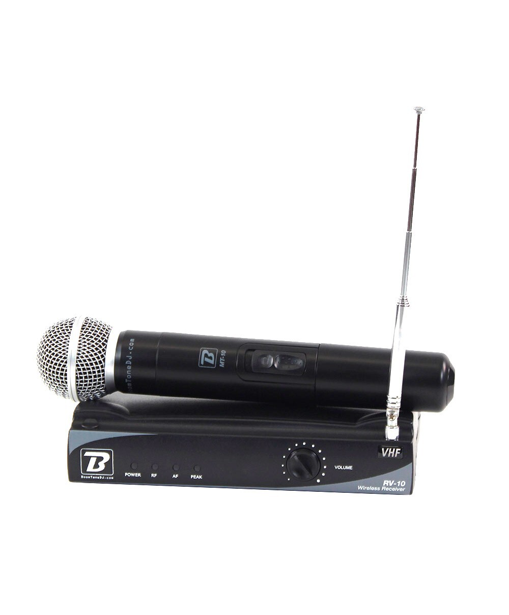 BoomTone DJ VHF 10M F7 Micro HF chant sans fil dynamique recepteur inclus