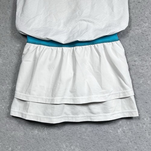 Ivivva Lululemon Tennis Romper Girls Size 8 White Built In Shorts Sleeveless - Picture 5 of 15