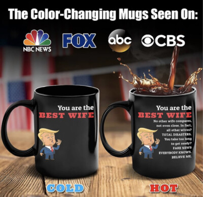 The Best Wife Magic Heat Sensitive 16oz Coffee/Tea Cup-Donald Trump Maga Mug-NEW  | eBay