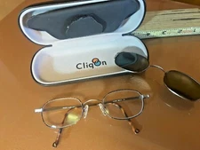 Cliq On magnetic prescription glasses  FRAMES w/ SUNGLASS smart clip 213